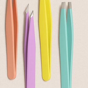 4-Piece-Tweezer-Set-for-Eyebrows