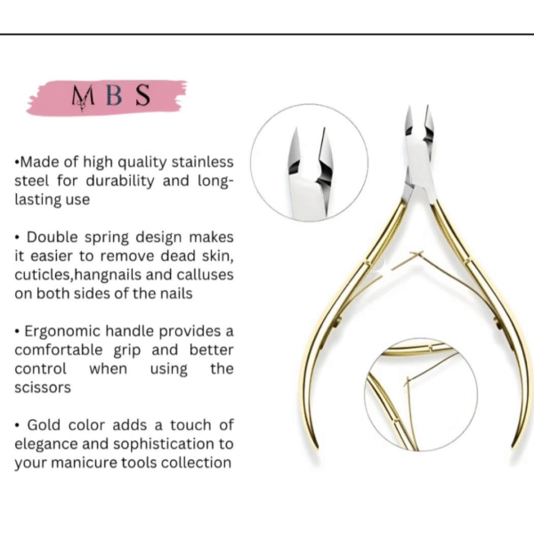 Stainless Steel Cuticle Nipper - Image 2