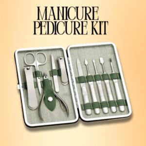 Manicure Pedicure Kit Nail File Scissors Nail Care Tools Mini Nail Clipper Set