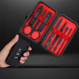 7 Pcs/Set Portable Manicure Cutters Nail Clipper Set Household Stainless Steel Ear Spoon Scissors Pedicure Tool For Nail Art
