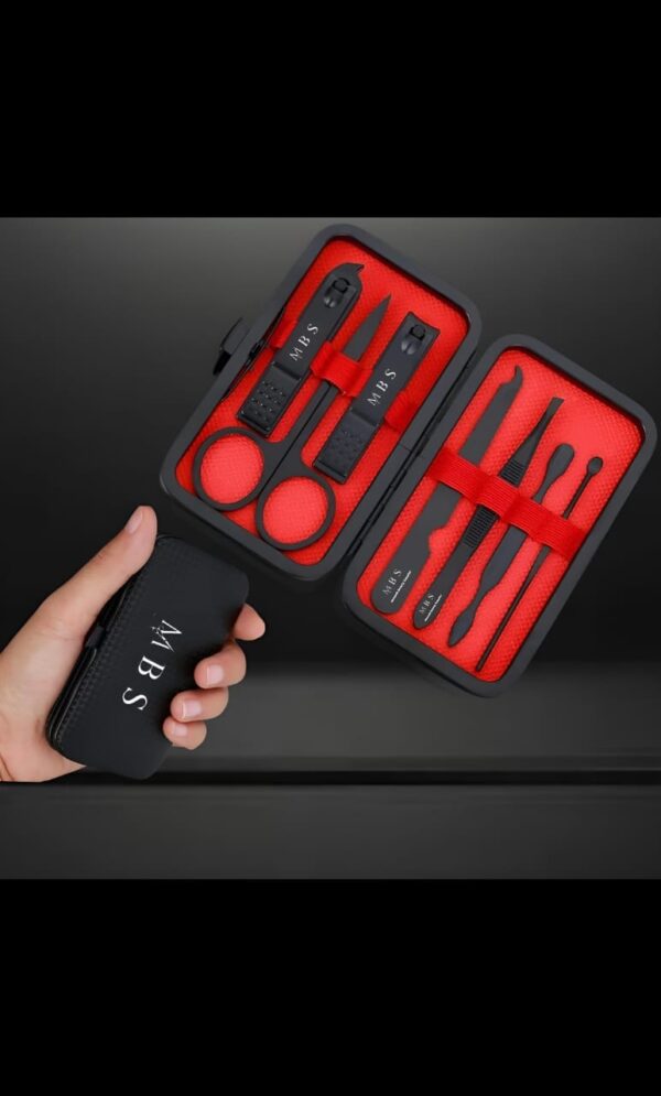 7 Pcs/Set Portable Manicure Cutters Nail Clipper Set Household Stainless Steel Ear Spoon Scissors Pedicure Tool For Nail Art